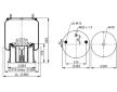Mech, pneumatické odpružení CONTITECH AIR SPRING 4023 N P12