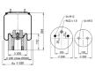 Mech, pneumatické odpružení CONTITECH AIR SPRING 4157 N P14