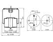 Mech, pneumaticke odpruzeni CONTITECH AIR SPRING 4718 N P01