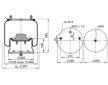 Mech, pneumatické odpružení CONTITECH AIR SPRING 4810 N P08