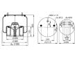 Mech, pneumatické odpružení CONTITECH AIR SPRING 4881 N P30