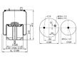 Mech, pneumatické odpružení CONTITECH AIR SPRING 4912 N P10