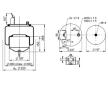 Mech, pneumatické odpružení CONTITECH AIR SPRING 6606 N P01