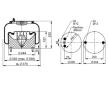 Mech, pneumatické odpružení CONTITECH AIR SPRING 6718 N P01