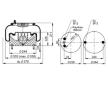 Mech, pneumatické odpružení CONTITECH AIR SPRING 6719 N P01