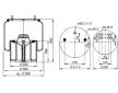 Mech, pneumatické odpružení CONTITECH AIR SPRING 881 MB P30