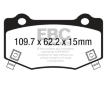 Sada brzdových destiček, kotoučová brzda EBC Brakes DP43023R