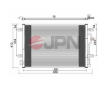 Kondenzátor, klimatizace JPN 60C9076-JPN