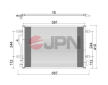 Kondenzátor, klimatizace JPN 60C9075-JPN