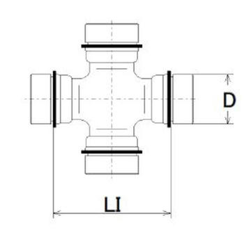 Kloub, kloubový hřídel SPIDAN U 154