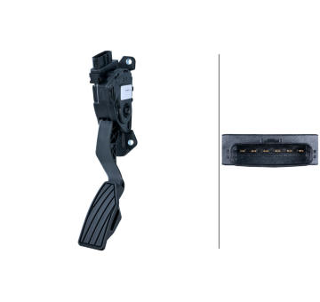 Senzor, poloha akceleracniho pedalu HELLA 6PV 009 074-141
