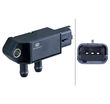 Senzor, tlak výfukového plynu HELLA 6PP 009 403-431