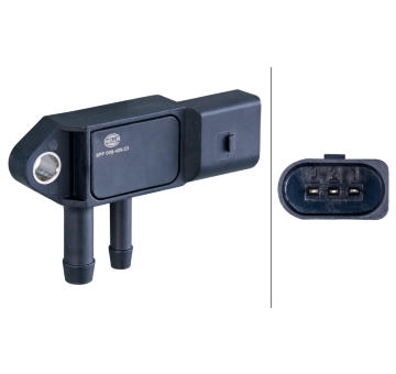 Senzor, tlak výfukového plynu HELLA 6PP 009 409-231