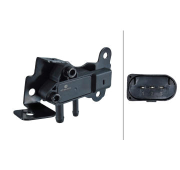 Senzor, tlak výfukového plynu HELLA 6PP 009 409-331