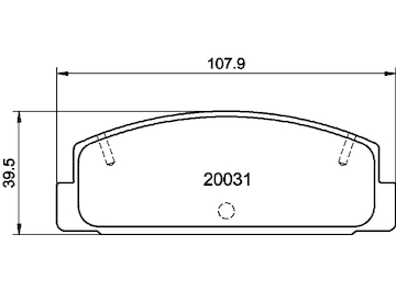 Sada brzdových destiček, kotoučová brzda HELLA 8DB 355 016-761