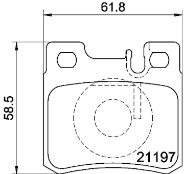 Sada brzdových destiček, kotoučová brzda HELLA 8DB 355 007-361