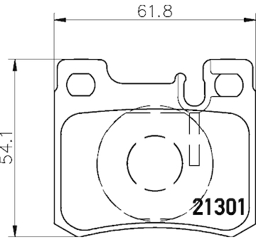 Sada brzdových destiček, kotoučová brzda HELLA 8DB 355 007-671