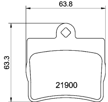 Sada brzdových destiček, kotoučová brzda HELLA 8DB 355 008-311