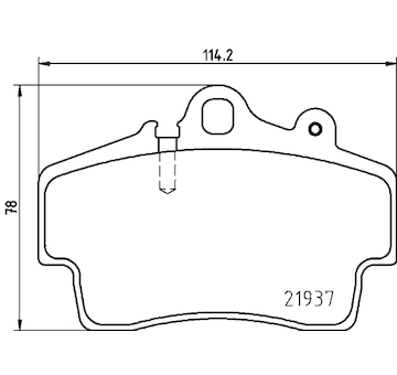 Sada brzdových destiček, kotoučová brzda HELLA 8DB 355 018-471