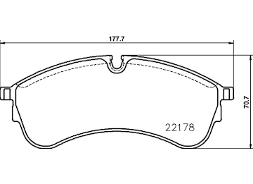 Sada brzdových destiček, kotoučová brzda HELLA 8DB 355 032-931