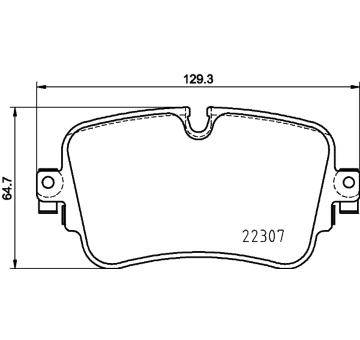 Sada brzdových destiček, kotoučová brzda HELLA 8DB 355 025-681