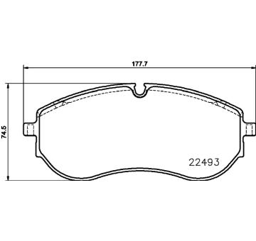 Sada brzdových destiček, kotoučová brzda HELLA 8DB 355 039-521