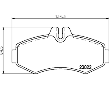 Sada brzdových destiček, kotoučová brzda HELLA 8DB 355 008-631