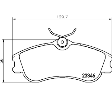 Sada brzdových destiček, kotoučová brzda HELLA 8DB 355 018-541