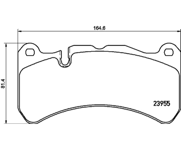 Sada brzdových destiček, kotoučová brzda HELLA 8DB 355 019-521