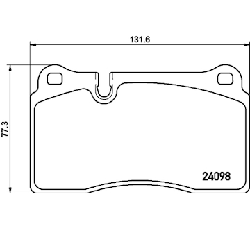 Sada brzdových destiček, kotoučová brzda HELLA 8DB 355 011-851