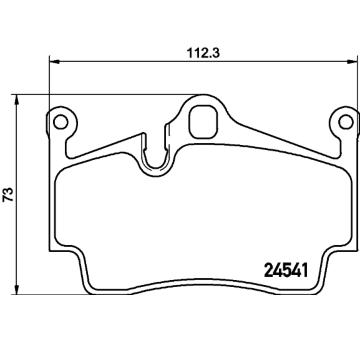 Sada brzdových destiček, kotoučová brzda HELLA 8DB 355 013-311