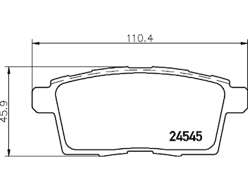 Sada brzdových destiček, kotoučová brzda HELLA 8DB 355 013-261