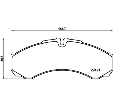 Sada brzdových destiček, kotoučová brzda HELLA 8DB 355 005-411