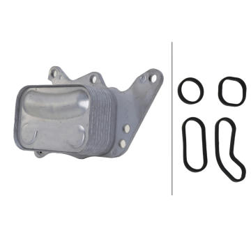 Olejový chladič, motorový olej HELLA 8MO 366 360-271