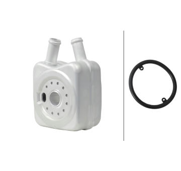 Olejový chladič, motorový olej HELLA 8MO 366 360-421