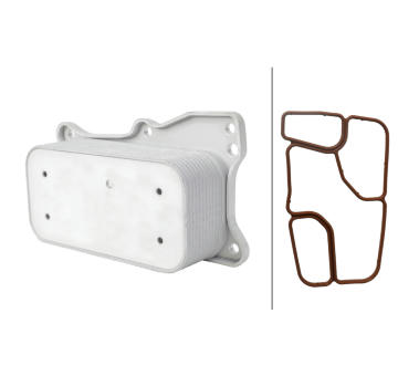 Chladič motorového oleja HELLA 8MO 366 360-721