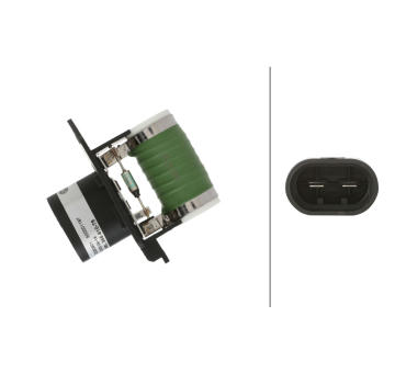 Odpor, vnitřní tlakový ventilátor HELLA 9ML 366 410-791