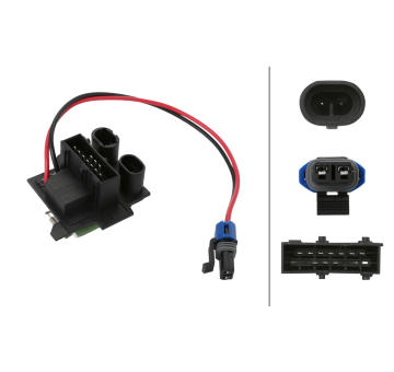 Odpor vnútorného ventilátora HELLA 9ML 366 410-811
