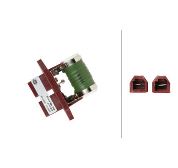 Odpor, vnitřní tlakový ventilátor HELLA 9ML 366 411-101