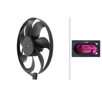 Větrák, chlazení motoru HELLA 8EW 366 420-011