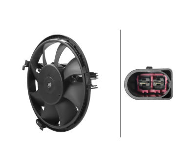 Větrák, chlazení motoru HELLA 8EW 366 420-101