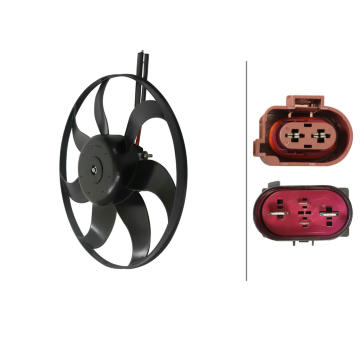 Větrák, chlazení motoru HELLA 8EW 366 420-141