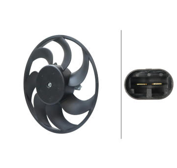 Větrák, chlazení motoru HELLA 8EW 366 420-161