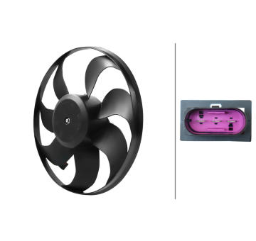 Větrák, chlazení motoru HELLA 8EW 366 420-281