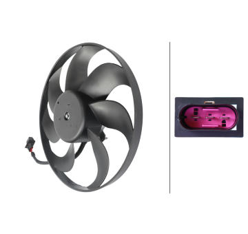 Větrák, chlazení motoru HELLA 8EW 366 420-311