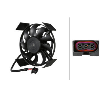 Větrák, chlazení motoru HELLA 8EW 366 420-321