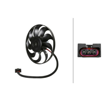 Ventilátor chladenia motora HELLA 8EW 366 420-321