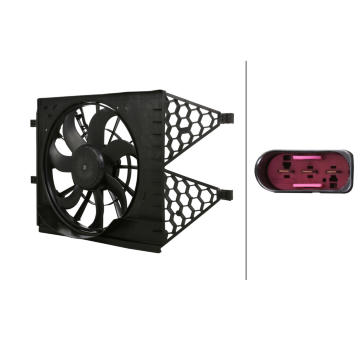 Větrák, chlazení motoru HELLA 8EW 366 420-411