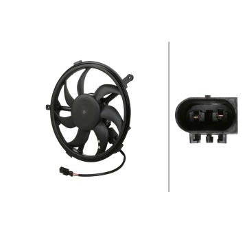 Ventilátor chladenia motora HELLA 8EW 366 420-511