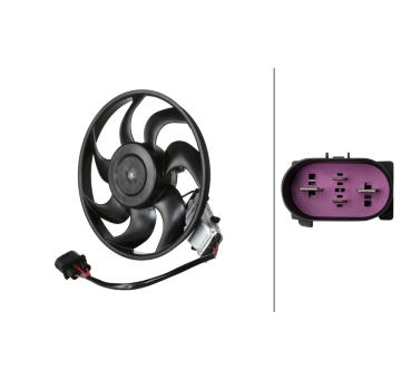 Ventilátor chladenia motora HELLA 8EW 366 420-531